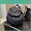 Solid Color Nylon Large Capacity Backpack For Women Travel And Daily Use