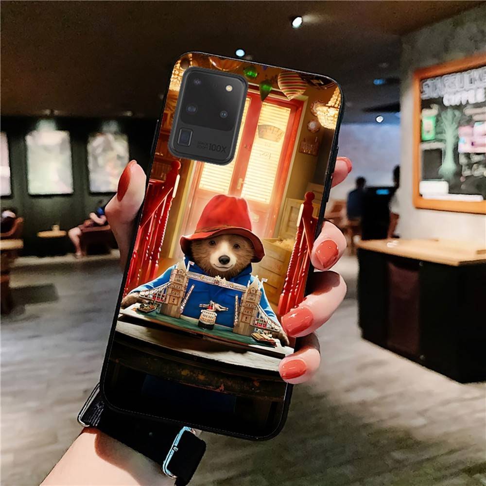 Cute P-Paddingtons Bear Phone Case For Samsung S 24 Fe 25 Ultra Plus 20 Lite 21 30 22 23 24 22 Ultra 5G Fundas