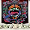 Chainsaw Man Wall Tapestry Aesthetic Wall Hanging Printed Fabric Blanket Decorative Tapestries For Bedroom Living Room Home Decor