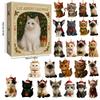 Christmas Advent Calendar with 24 Different Breeds Acrylic Cat Cat Lovers Advent Calendar 2025 for Cats Ladies & Collectors