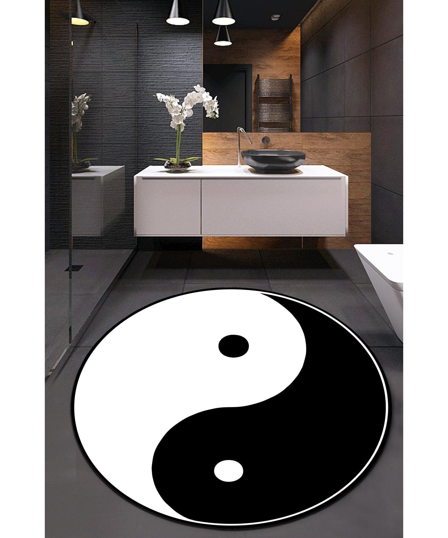 

Круглый коврик для ванной с рисунком кунг-фу (80x80) - bny114y