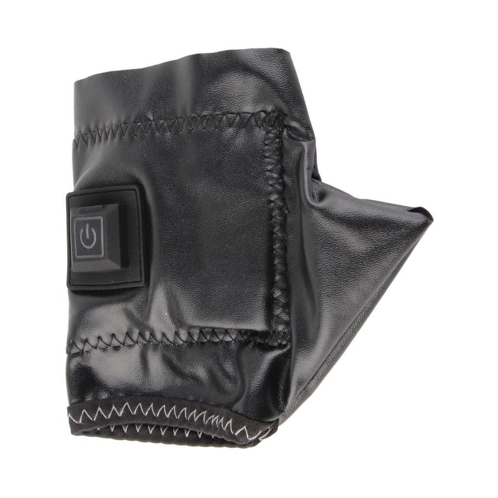 Half Fingers Heating Gloves 3 Levels Temp Cordless Rechargeable USB Heated Half Gloves L Size Left