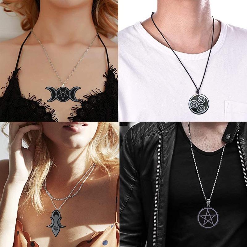 Spiral Goddess Necklace Pendant Resin Mold Epoxy Mirror Mold DIY 8 In 1 Silicone Mold Totem Pendant Mold