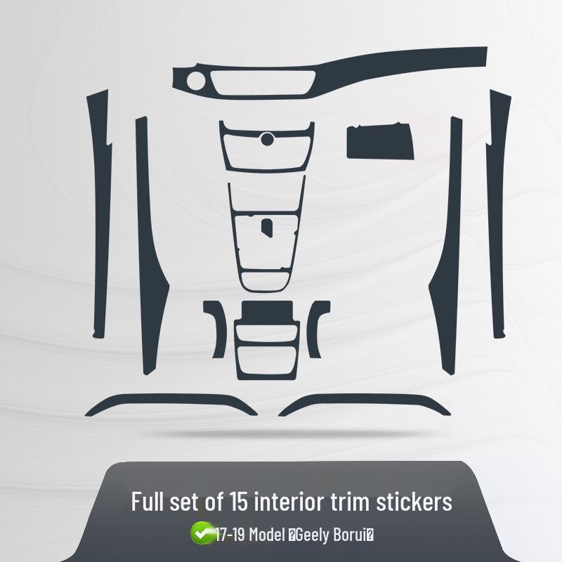 TPU Protective Film for Geely Jiaji, Borui, Dihao GL/GS, Xingyue Interior Console & Gear Shift