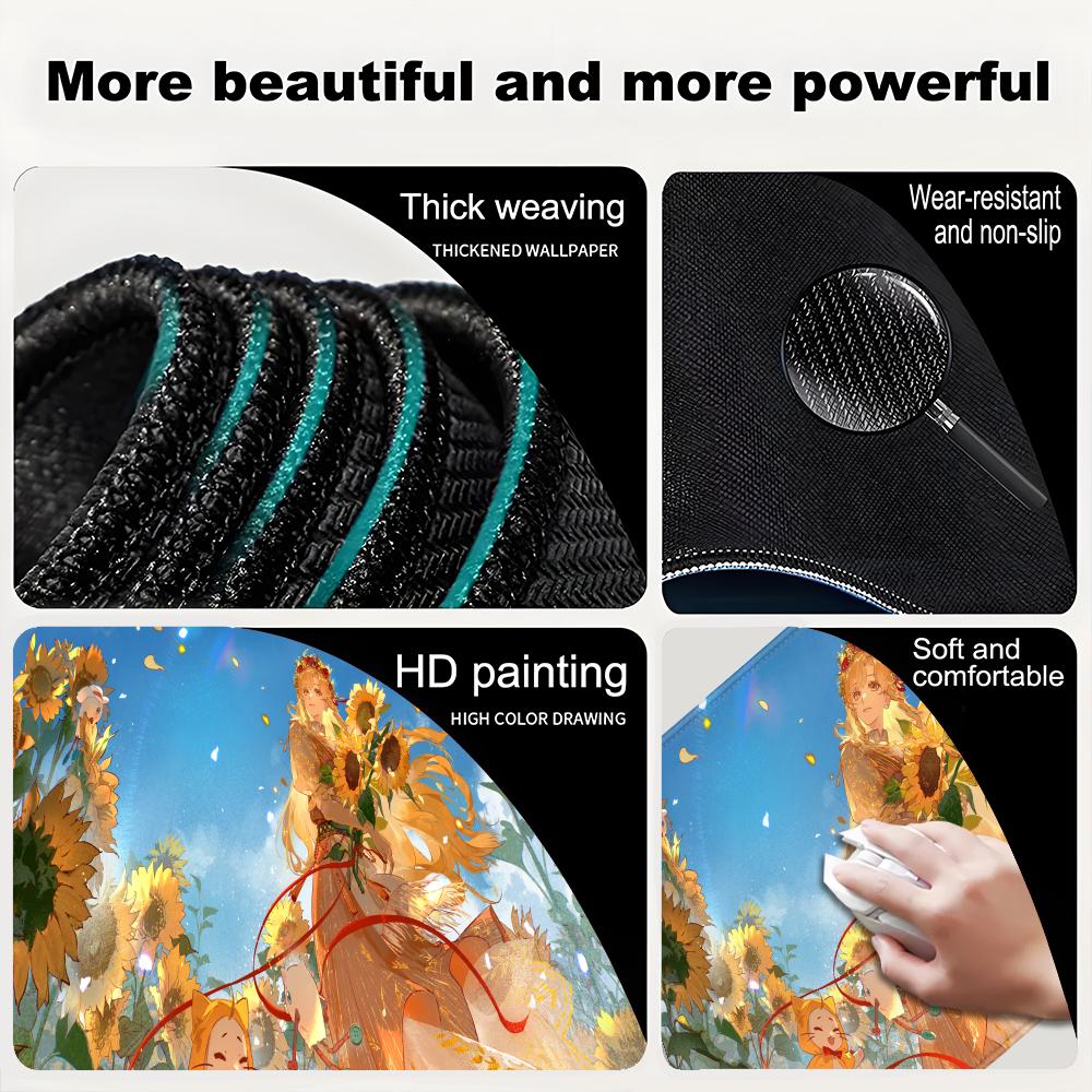 Mouse Pad Anime Girl HD Print Mousepad Laptop Gamer Infinity Kawaii Extended Desk Mat PC Nikki Gaming Cute Keyboard Pad