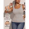 Women Washed Tie Dye Solid Color Slimming Body Shaping Tank Top