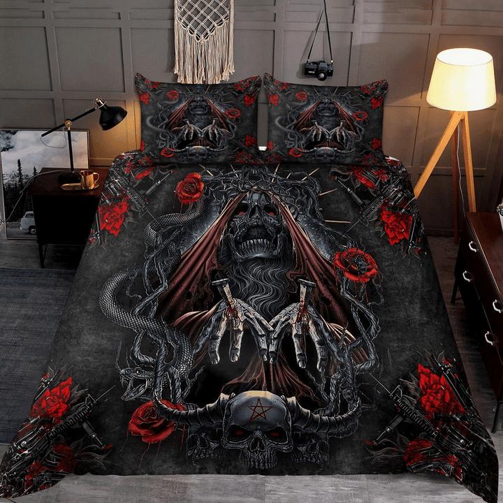 Luxury Bedding Set Duvet Cover Skull Home Bedding Suit Gift