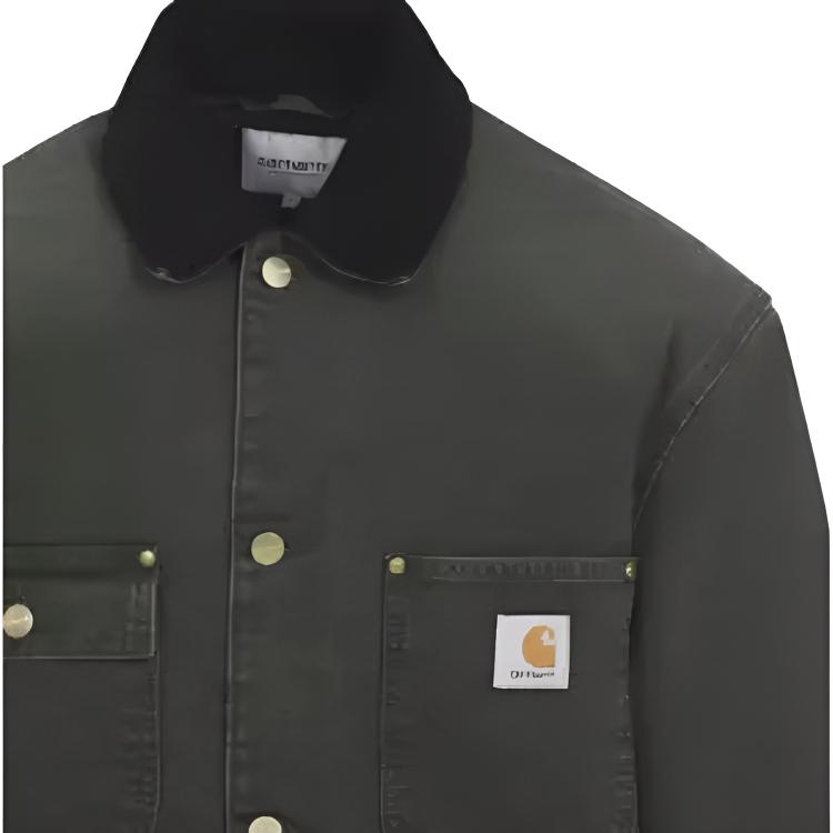 Carhartt Wip corduroy-collar cotton jacket I035613-3CM-4O