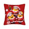 Cartoon M-Minions Christmas Pillowcase Soft Polyester Cushion Cover Gift  Throw Pillow Case Cover Home Zippered 40*40cm