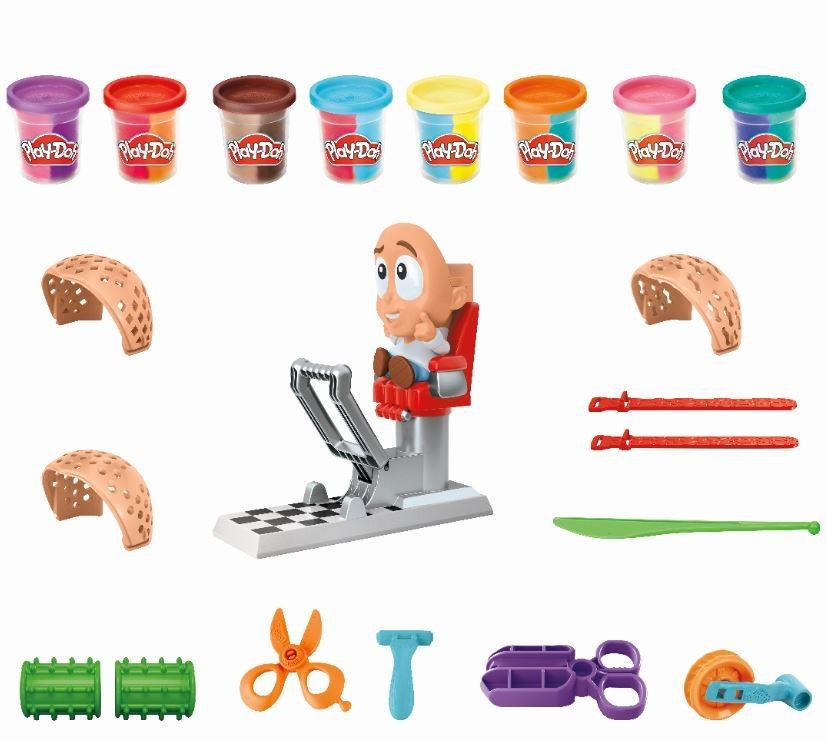 Hasbro PlayDoh Frisuren-Set Kreiere deine Traumfrisuren mit bunten