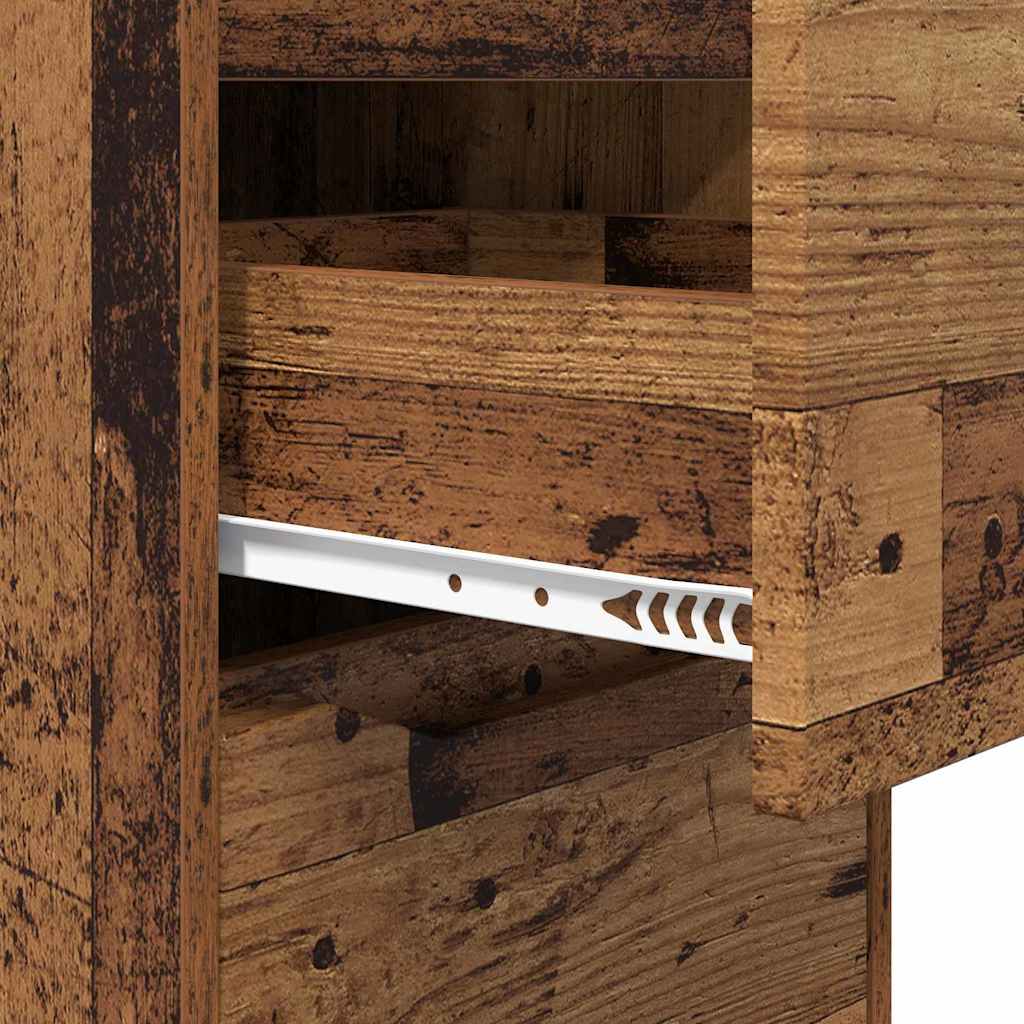 Storage Cabinet Reclaimed Wood Look 40 x 48 x 105 cm Engineered Wood