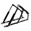 2 Pieces Bed Lift Mechanism Hydraulic Gas Spring Bed Storage Lift Kit,Iron Black Storages Beds Hinges for Cabinet