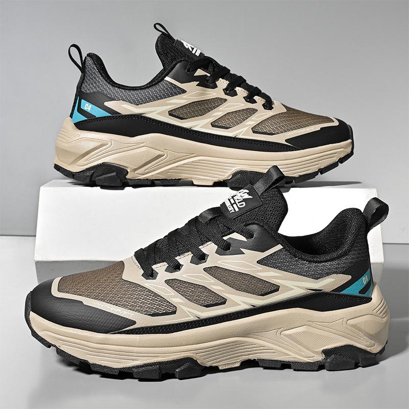 2026 summer cross-country running shoes platform shock absorption sports and leisure shoes men's shoes urban outdoor adventure hiking shoes