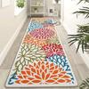 Flowers Hallway Runner Rug Indoor and Outdoor Areas Carpet Anti-Slip Living Room Laundry Room Kitchen Mat Home Decoration