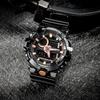 CASIO Men Liquid Crystal/Analog Dual Display Series Black Watch GA-710GBX-1A4PR
