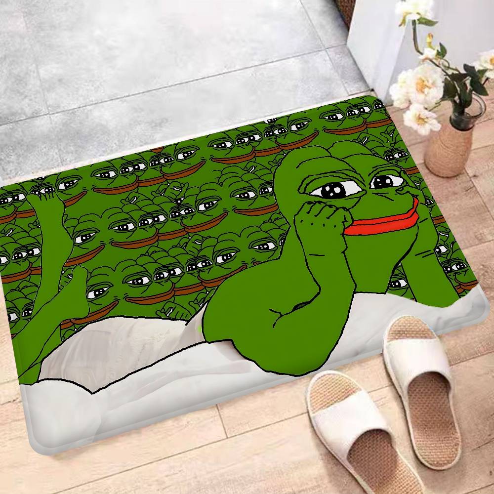 Internet Meme Sad Pepe The Frog Floor Mat INS Style Soft Bedroom Floor House Laundry Room Mat Anti-skid Household Carpets