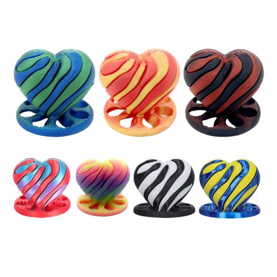3D-gedruckte Herzfigur Mini-Herz Spiralförmiges Fidget-Spielzeug Spaß Schreibtischdekoration Angst Stressabbau Geschenk für Kinder Erwachsene