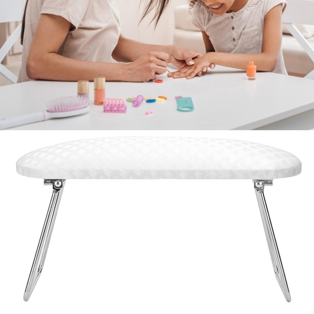 Nail Art Hand Pillow Foldable Manicure Hand Holder Wrist Support Nail Rest CushionWhite