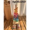 High Quality Rainbow Music Sounding Trees Wooden Petals Assembly and  Marble Run Balls Tracking Kids Educational Toys