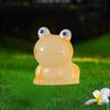 5Pcs Frog Ornaments Vivid Image  Resin Miniature Landscape Ornament Colorful Glow-in-the-Dark Frog Home Supplies