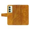 For Xiaomi Redmi 15 4G (EU) (171mm) Leather Case Wallet Stand Grids Imprinted Phone Cover with Strap
