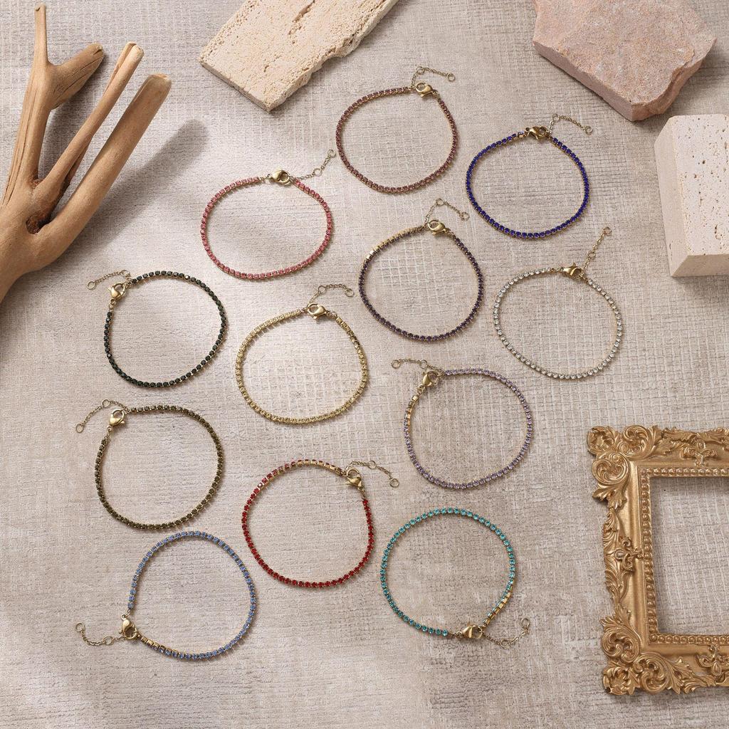 European & American Luxury Geometric Zircon Tennis Bracelet