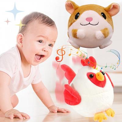 Hamster Electronic Plush Ball Interactive Bouncing Jump Funny Plush Balls  Baby