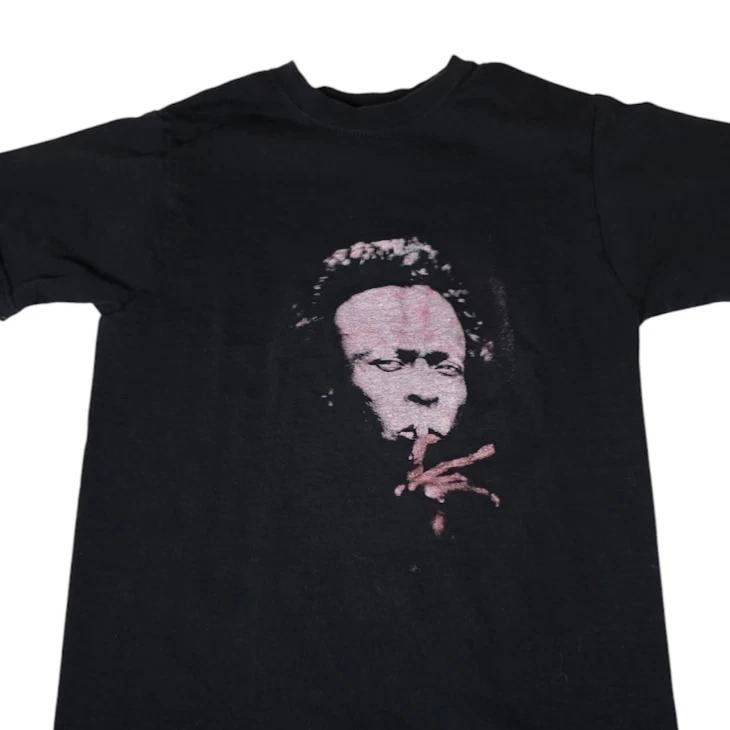 

Miles Davis 100% Cotton T-shirt Mens Tees Top Youth Size 10 12 Black Jazz Trumpet Music XL