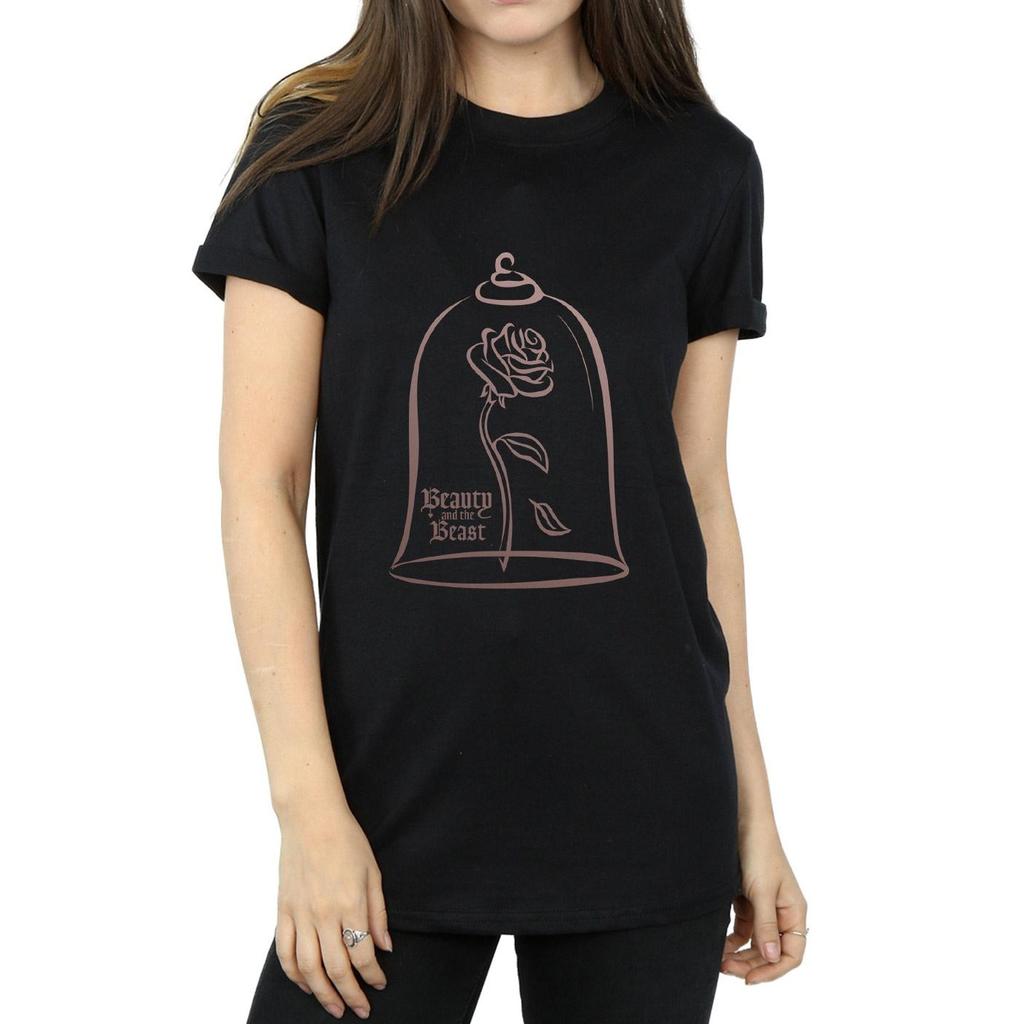 Disney Princess Womens/Ladies Princess Rose Gold Cotton Boyfriend T-Shirt