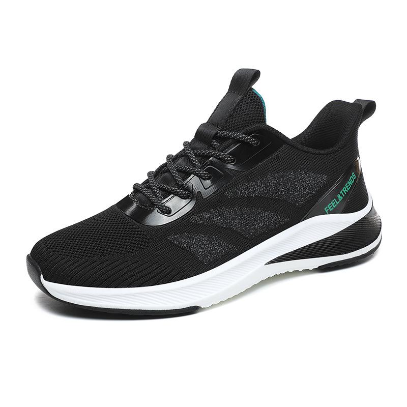 

Autumn and winter low-top fly-woven sports shoes color matching thick-soled breathable running shoes large-size outdoor men s trendy shoes 39