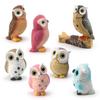 Cartoon Style Resin Owl Animal Figurine Gift For Bird Lovers And Collectors