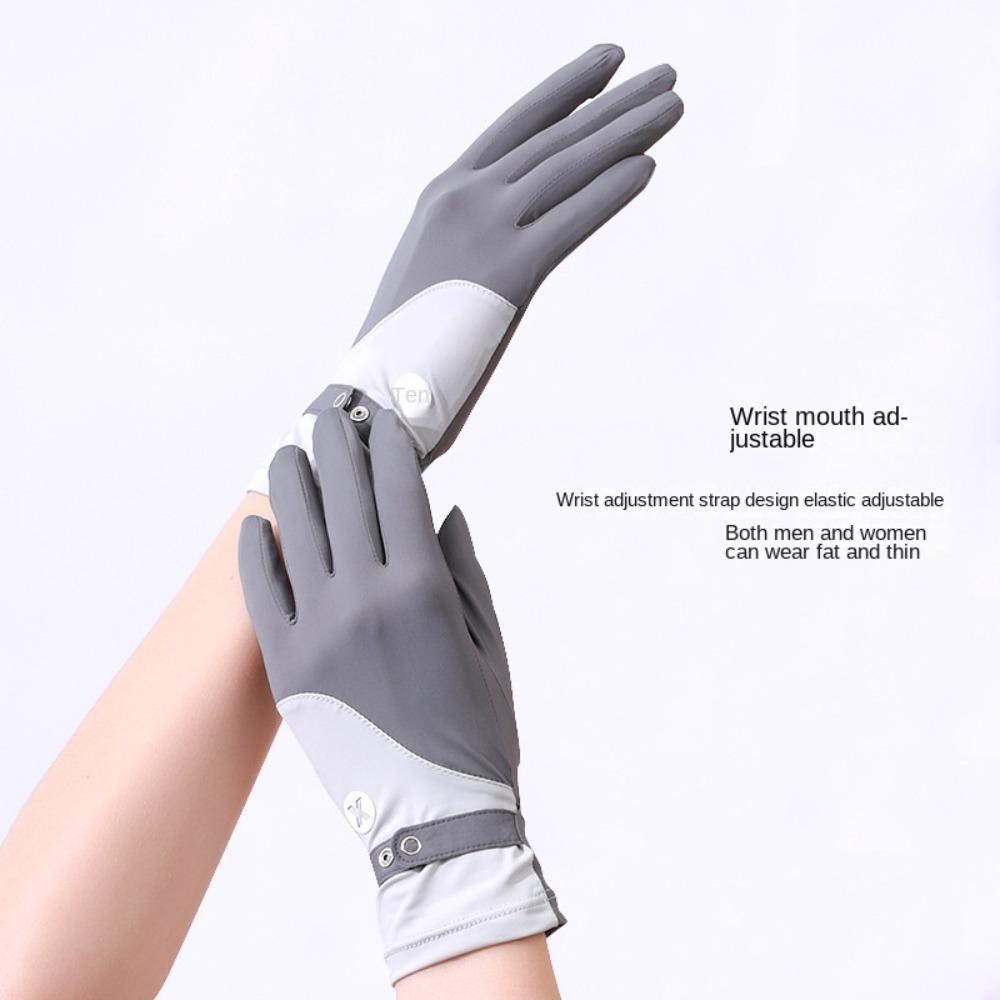 Ice Silk Sun Protection Riding Gloves Breathable Summer Driving Mittens  Summer