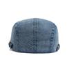 Neu Denim Baumwolle Baskenmütze Männer Vintage Zeitungsjunge Mütze Frühling Herbst Casual Frauen Visier Mode Kühlen Flachen Hut Einstellbar