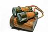 Telescopio binoculare monoculare in ottone antico Cannocchiale nautico vintage