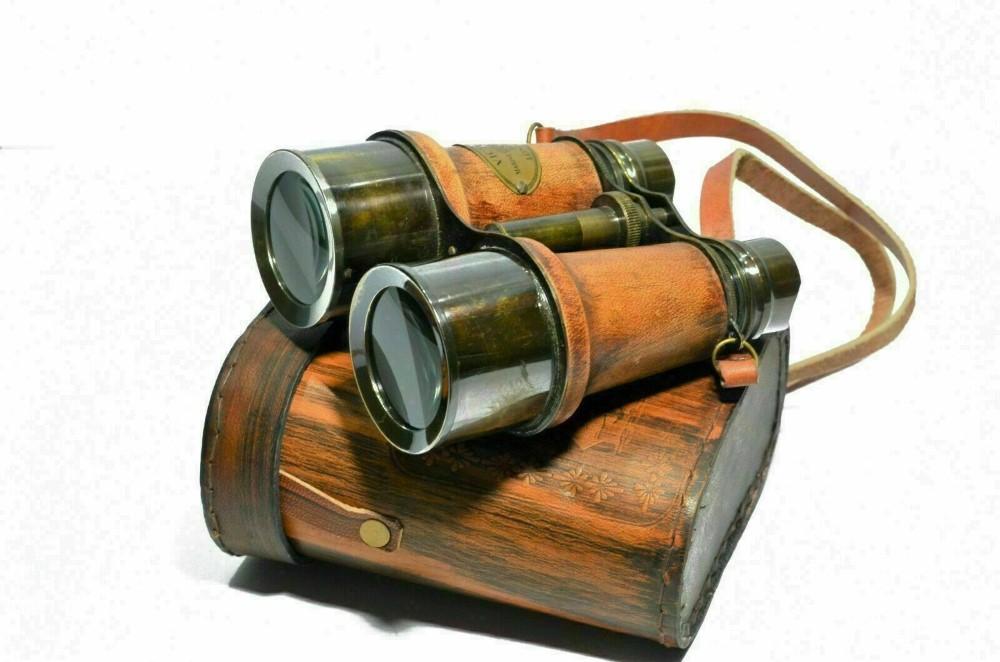 Antique Brass Monocular Binocular Telescope Vintage Nautical Spyglass Scope