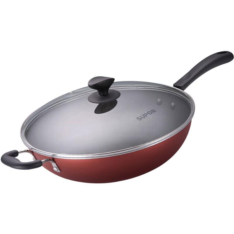 Supor NC34F4 Colorful Non-stick Aluminum Wok
