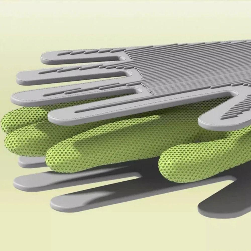 Remove Floating Hair Cat Petting Gloves Two-sided Silicone Massage Comb Dog Hair Remover  Home