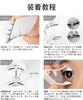 Magnetic false eyelashes, reusable, natural look, no adhesive needed, lightweight makeup.