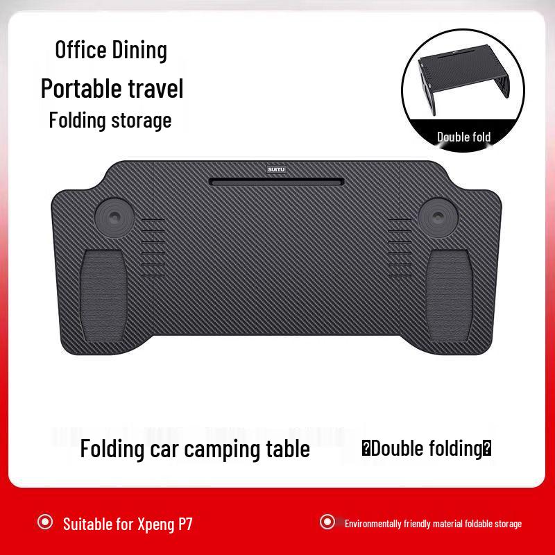 Skládací stůl do auta pro Tesla Model 3/Y: Stůl pro stolování a práci v první řadě