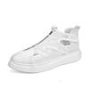 2025 summer new thin men's shoes ins trendy mesh open-toed breathable sandals soft-soled slippers little white shoes