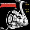 All-Metal Spinning Reel with Slanted Line Cup for Long-Cast Smooth Lure, Sea, and Rock Fishing.