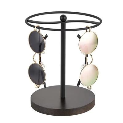 Sunglass Storage Holder Eyewear Display Stand with Anti-Slip Base Compact Glasses Rack Organizer for Bedroom Office