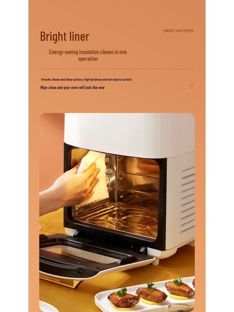 Australian Standard 15L Smart Visual Air Fryer for Home Use