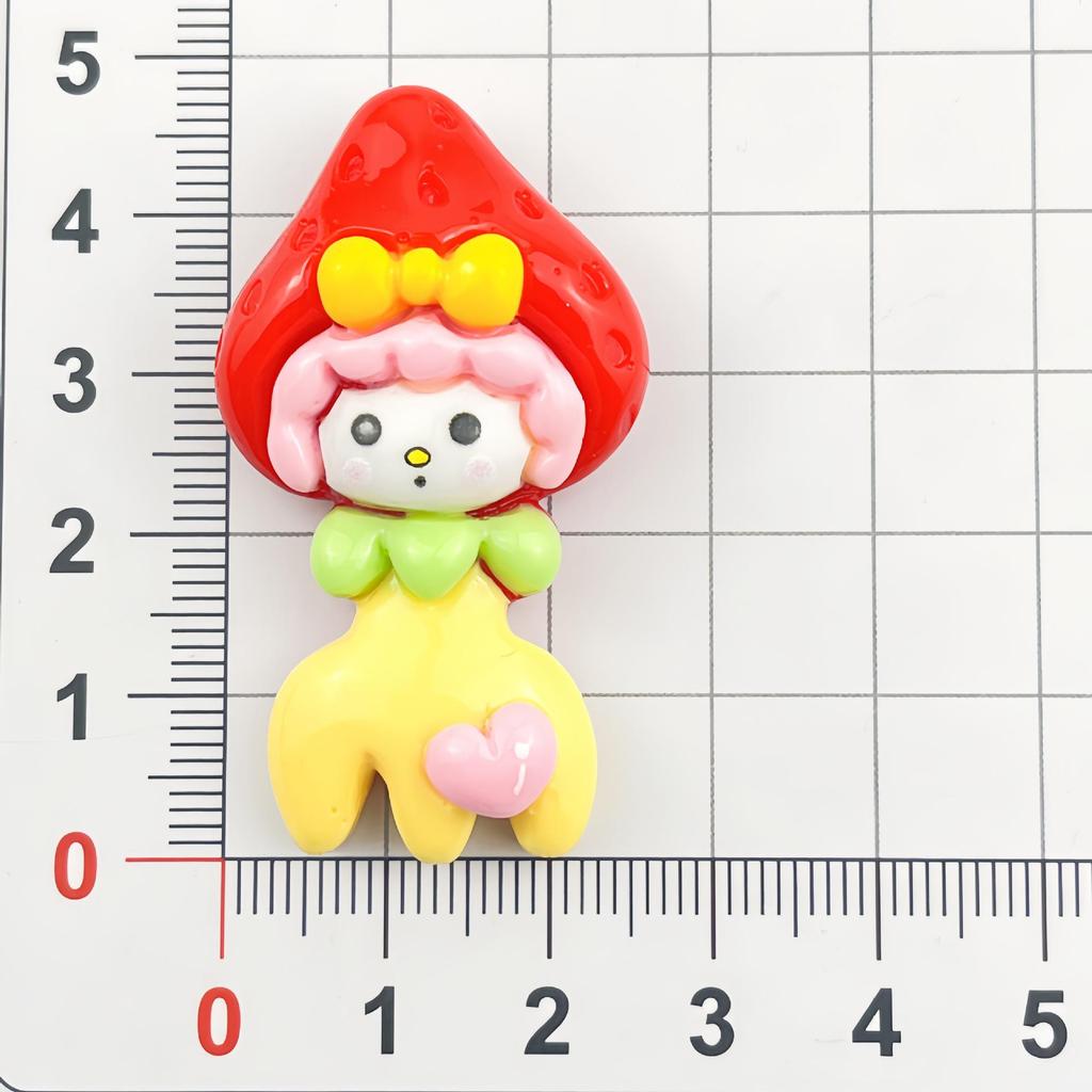 Medium Western Animal & Food Resin Accessories: DIY Fork, Handmade Box, Phone Case, Fridge Magnet, Shoe Buckle Decor