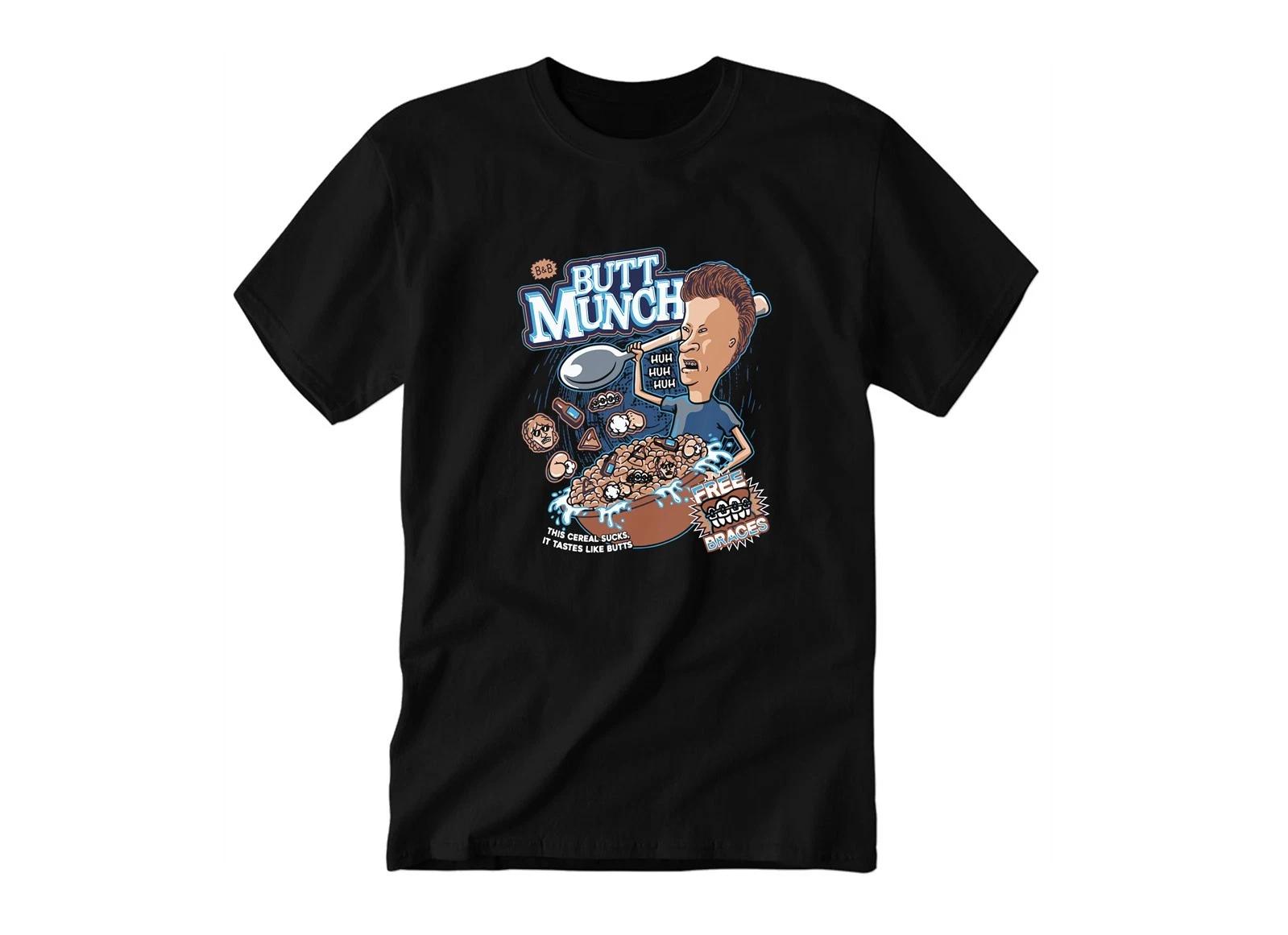 Butt Munch Cereal art T-Shirt Art | Youth & Adult Unisex Tee Tshirt M