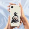 For iPhone 16e Case Garbage Bag Dog Pattern Printing Straight Edge TPU Phone Back Cover