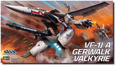 Hasegawa Super Dimension Fortress Macross Gerwalk Valkyrie Scale Plastic Model 25 VF-1J/A 1/72