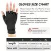 Compression Arthritis Half-finger Gloves for Men and Women Soft and Durable Wrist Support Suitable for Touchscreen Daily Use