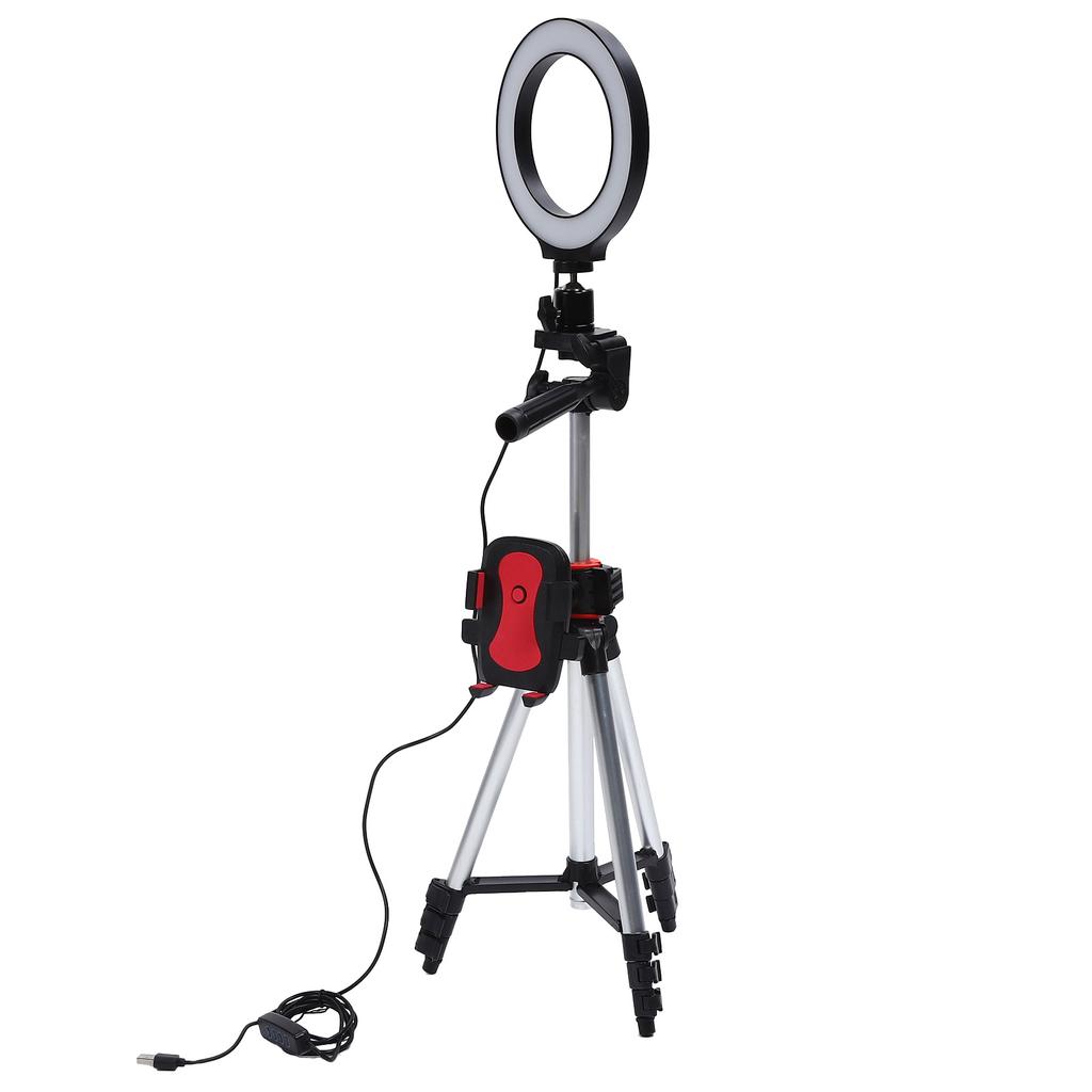 6.2in Dimmable LED Ring Light Photography Fill Light with Tripods and Mobile Phone Holder