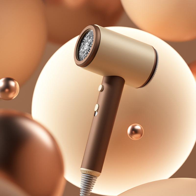 Hair Fashionable Dryer Tshaped Apricot Color Highpower Household 220v 1250w